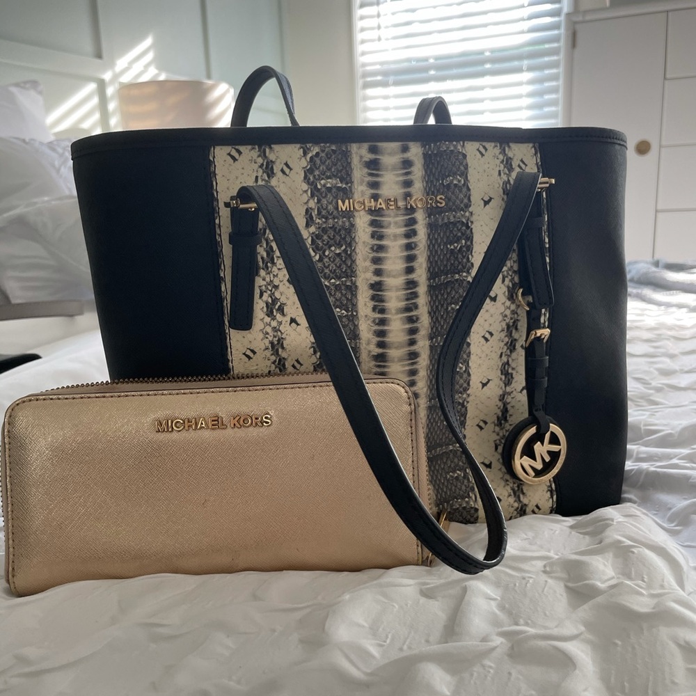 Michael Kors shoulder bag and wallet